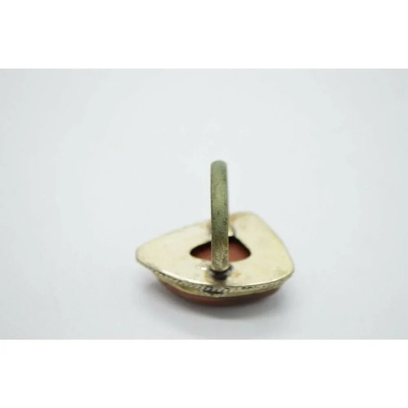 Southwestern .925 Sterling Silver Goldstone Ring 9 - Picture 8 of 8